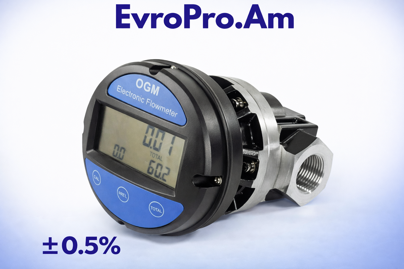 EvroPro OGM25-E հաշվիչ՝ դիզելի/յուղի համար, 20–120 լ/րոպե