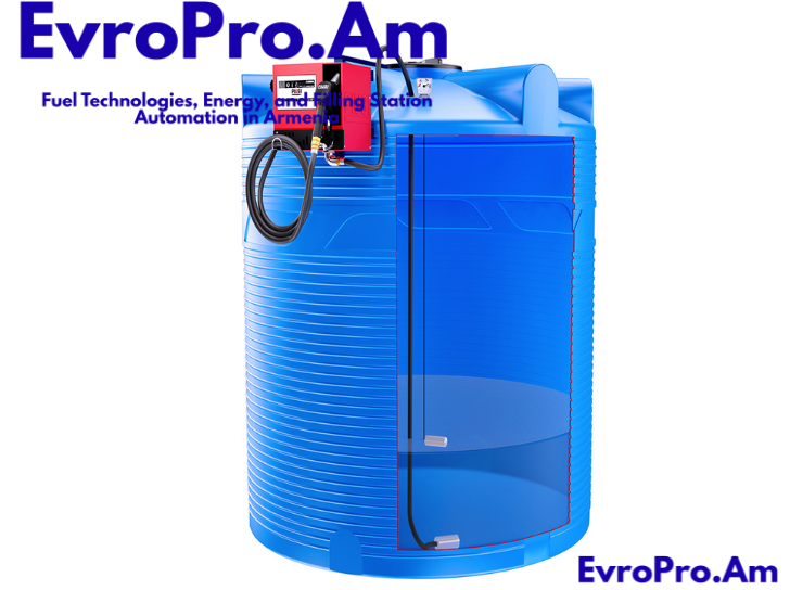 Դիզելային լցակայան՝ EvroPro 2000 լ, վերտիկալ, 220V, 4 մ խողովակ, հաշվիչ, ֆիլտր Դիզելային լցակայան՝ EvroPro 2000 լ, վերտիկալ, 220V, 4 մ խողովակ, հաշվիչ, ֆիլտր