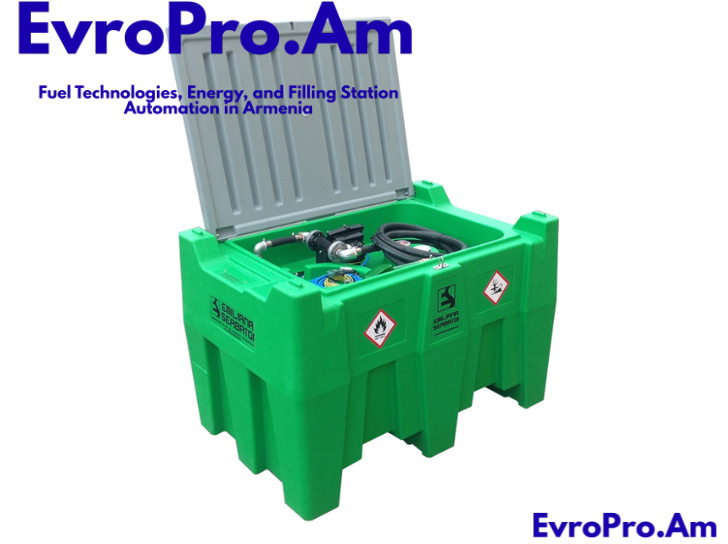 Carrytank 440 բենզին, 440 լ շարժական բաք, էլեկտրական պոմպ 12 կամ 24 Վ