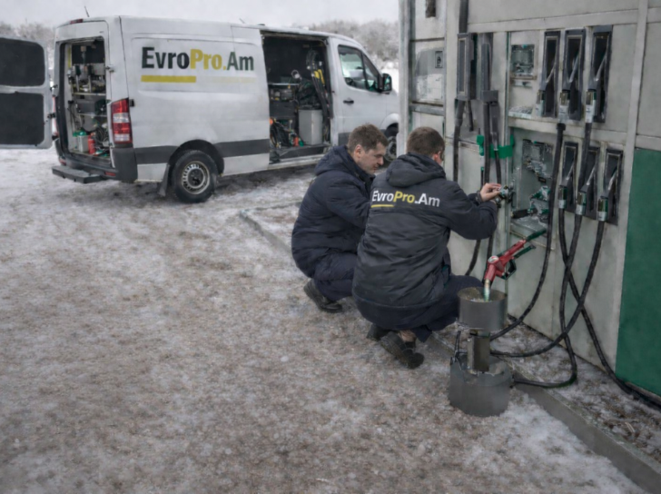 Վառելիքաբաշխիչ հաշվիչի չափման ստուգում