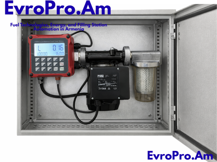 Դիզելային սյուն «Piusi Panter» 220 Վ, 78 լ/ր, ավտոմատացված հաշվիչ, էլեկտրավահանակում հավաքված